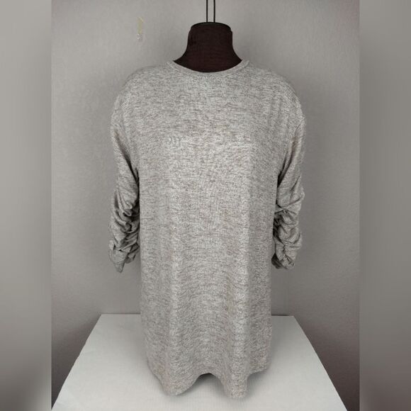 Zara Ruched Sleeves Tunic/Sweater Dress S - Picture 9 of 10